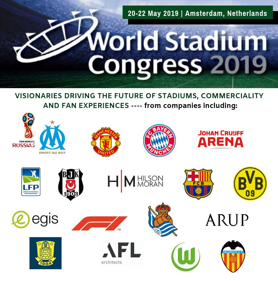 Have you registered your attendance for the World #Stadium Congress taking place next week (20-22 May 2019, Amsterdam)? Don't miss the opportunity to meet experts from the #stadia community who will be discussing their key challenges. worldstadiumcongress.iqpc.ae/?utm_source=tw…