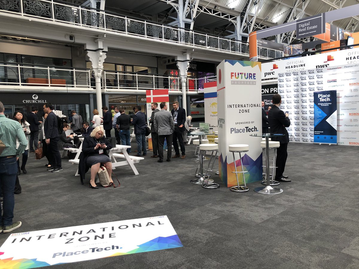 placetech's tweet image. We’re here and ready for a busy day at @_futureproperty! 
Come and find us near the main entrance, by the International Zone which we’re pleased to sponsor #FPT2019 #FUTUREPropTech