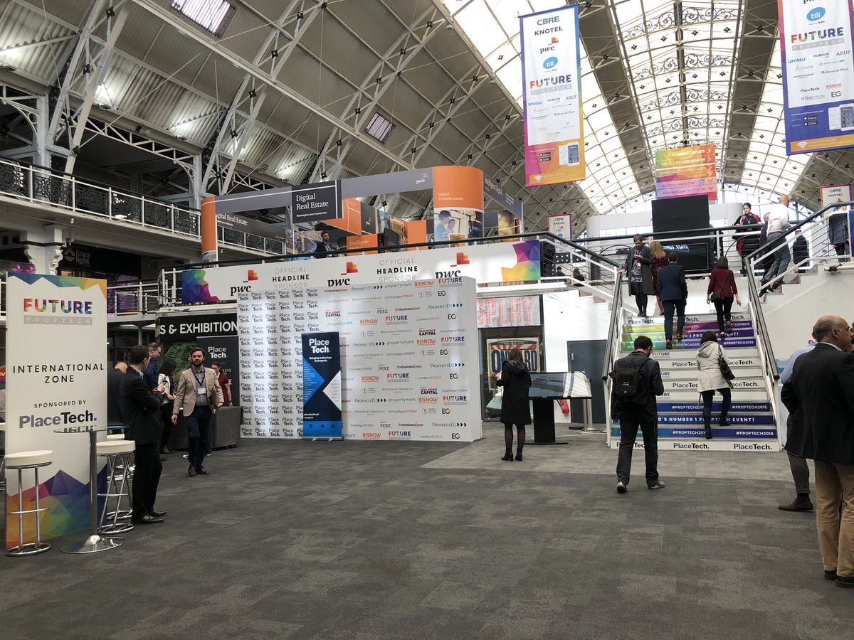 placetech's tweet image. We’re here and ready for a busy day at @_futureproperty! 
Come and find us near the main entrance, by the International Zone which we’re pleased to sponsor #FPT2019 #FUTUREPropTech