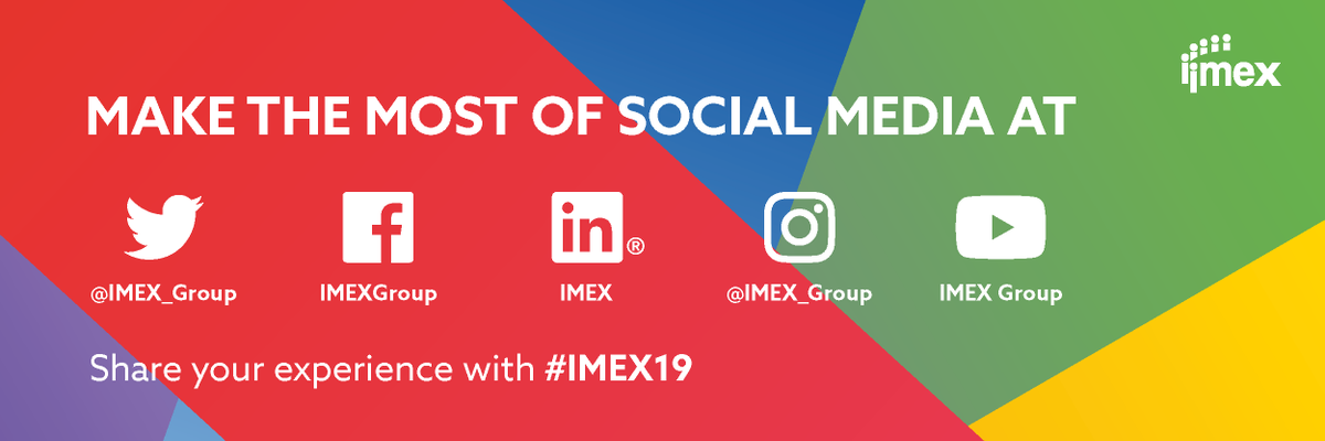 IMEX_Group's tweet image. Don’t miss a moment! Share your #IMEXperience using #IMEX19 &amp;amp; follow along so you don’t miss a thing!