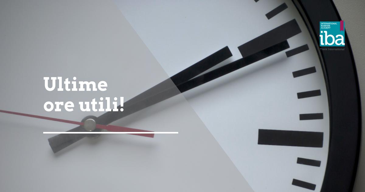 IBAITALY's tweet image. Affrettati! Mancano poche ore alla chiusura delle candidature!

❗Deadline alle 13.00 del 15 maggio 2019.
❗Selezioni il 20 maggio 2019.
❗L'avvio del Corso il 27 maggio 2019.

Bando e dettagli su ibacademy.it e unisannio.it

#ThinkInternational #IBAcademy