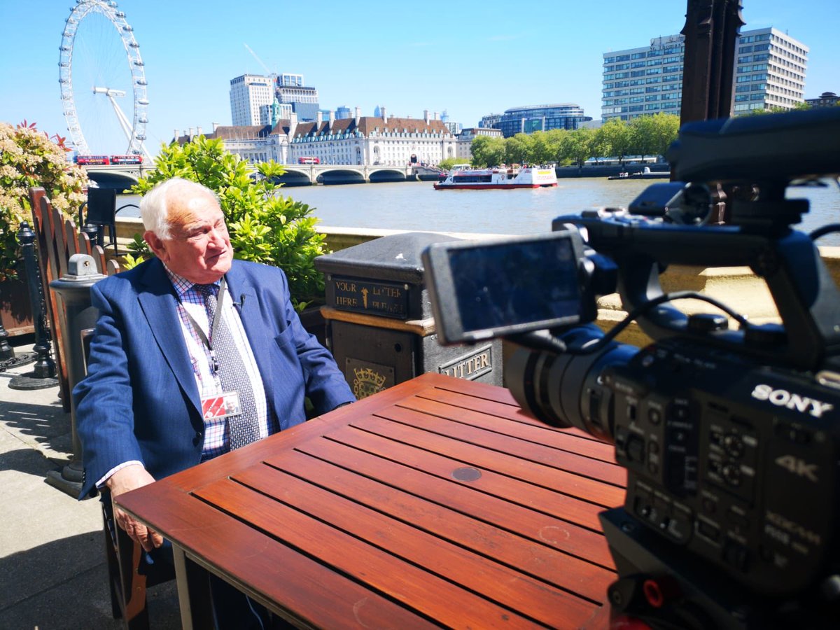Filming with an absolutely gentleman today, Lord Eames, at #WestminsterPalace #HouseofLords for <a href="/MethodyBelfast/">Methodist College</a> #documentary with @bethanyygorman #DOP #london #filming #londoneye