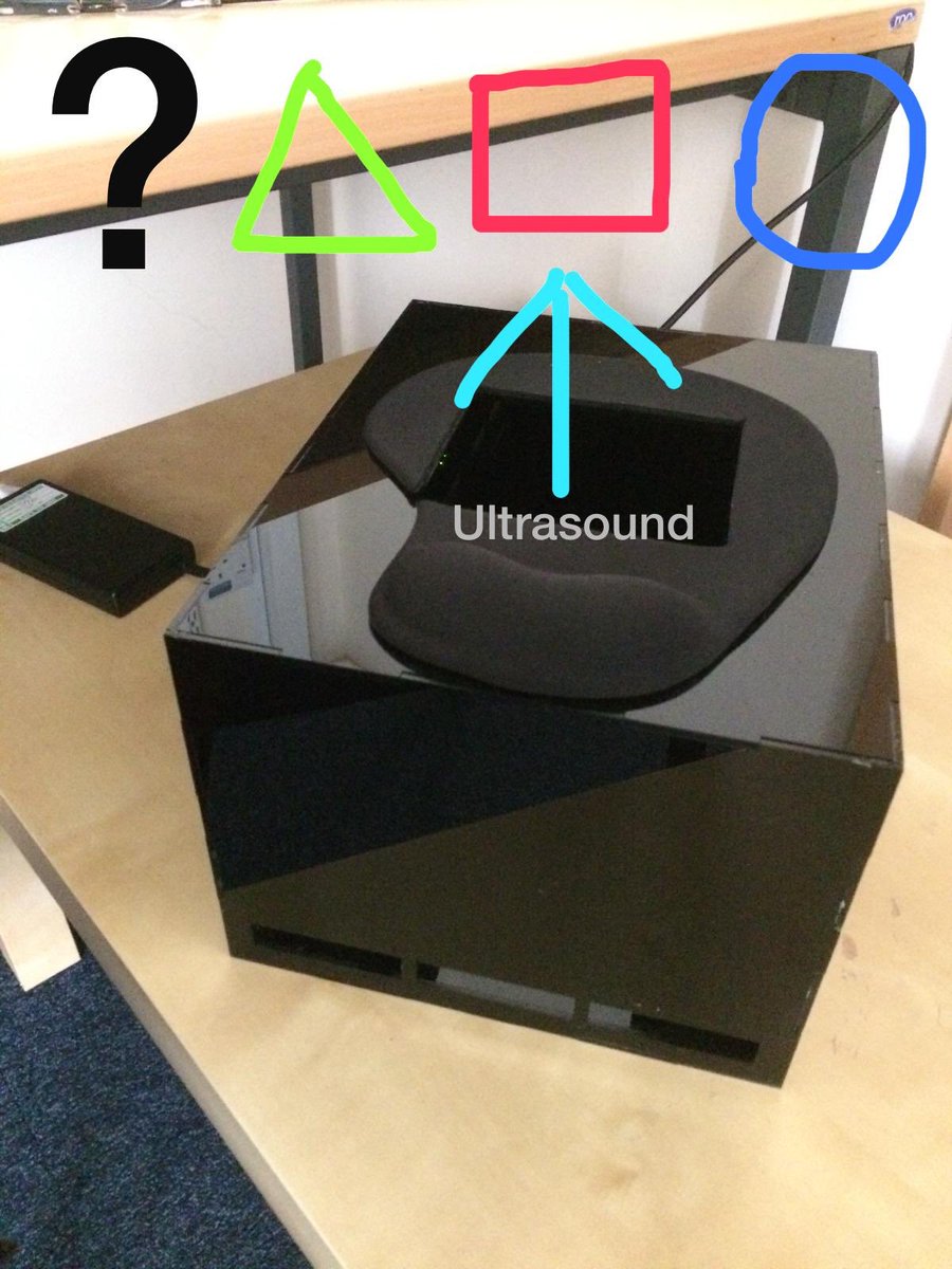 We went along to participate in Daniel’s mid-air #haptics trials - using ultrasound to create a virtual geometric shape on your palm 🤯 for more on this awesome research listen to our new episode! 
podbean.com/media/share/pb…