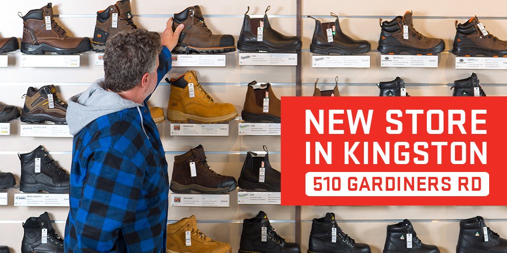 We're growing again! Check out our newest store in Kingston, Ontario where we carry more than 200 styles of the best brands and provide expert fit. bit.ly/2Vy7lMZ  #kingstonontario #kingston #workboots #safetyshoes #fitmeanscomfort #kingstonworks