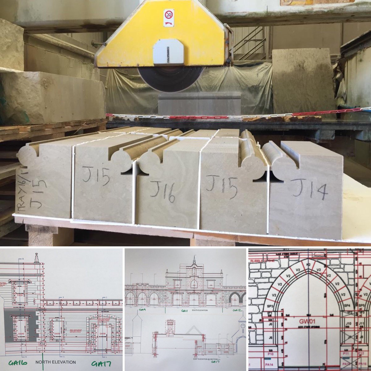 Lovell_Stone's tweet photo. Today is all about #jambs in our #chicksgrove stone. They been on the #OMAG and next step is the masons workshop.
#quarrylife #stonemasonry #craftmanship #architecturalmasonry #ashlar #architecturalbuidingstone https://t.co/66OfysBhZH