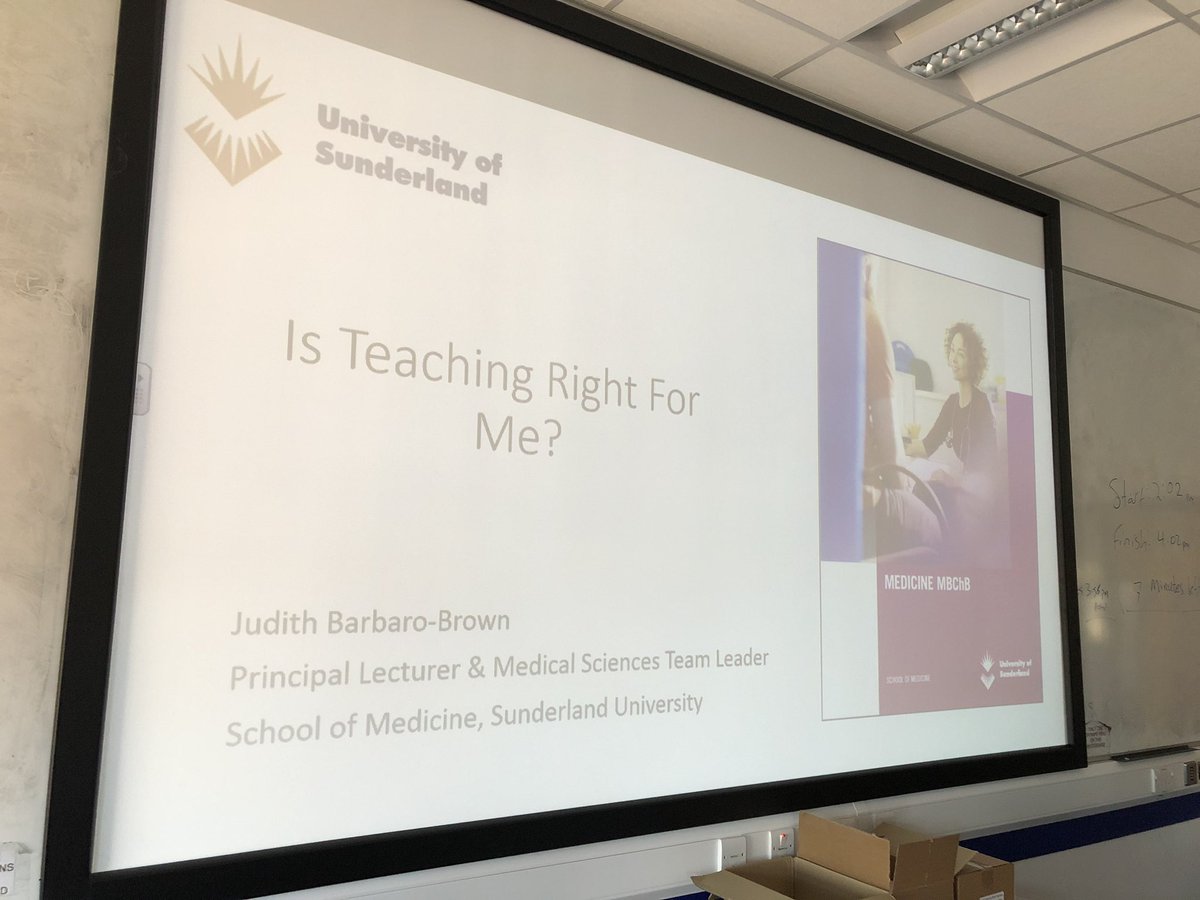 Mrs_Cardigan's tweet photo. This afternoon - me talking at Sunderland Med Ed conference https://t.co/WjE2xq5022