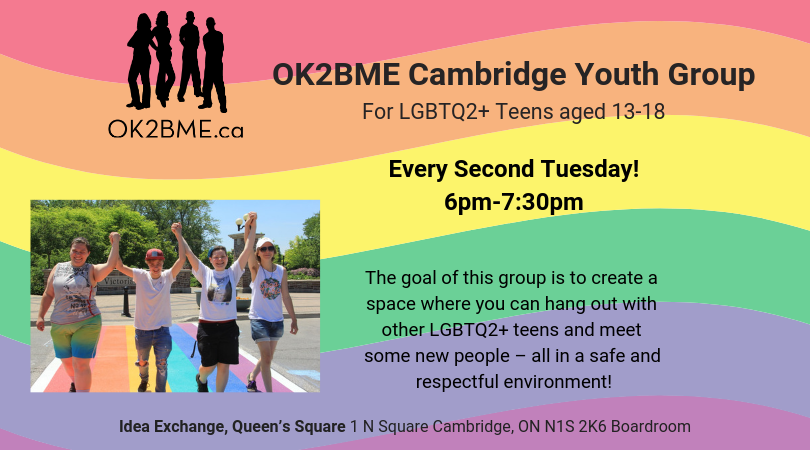 OK2BMEca's tweet photo. Tonight, our CAMBRIDGE OK2BME Youth Group has a fireside chat about gender identity.

https://t.co/oDRzQEZnuF
#Cbridge @IdeaXchng https://t.co/i0rv2DDAh7