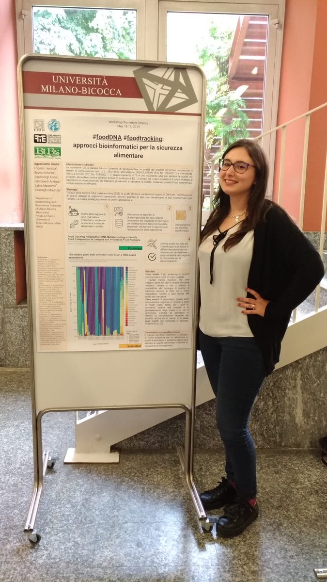 FEM2Ambiente's tweet photo. #foodDNA e #foodtracking, approcci bioinformatici per la #sicurezzaalimentare. Il lavoro di FEM2-Ambiente e @BtBsUNIMIB presentato all'#evento Women in Sciences: le #Scienze con la D maiuscola organizzato da @unimib https://t.co/aZaOzRqynB