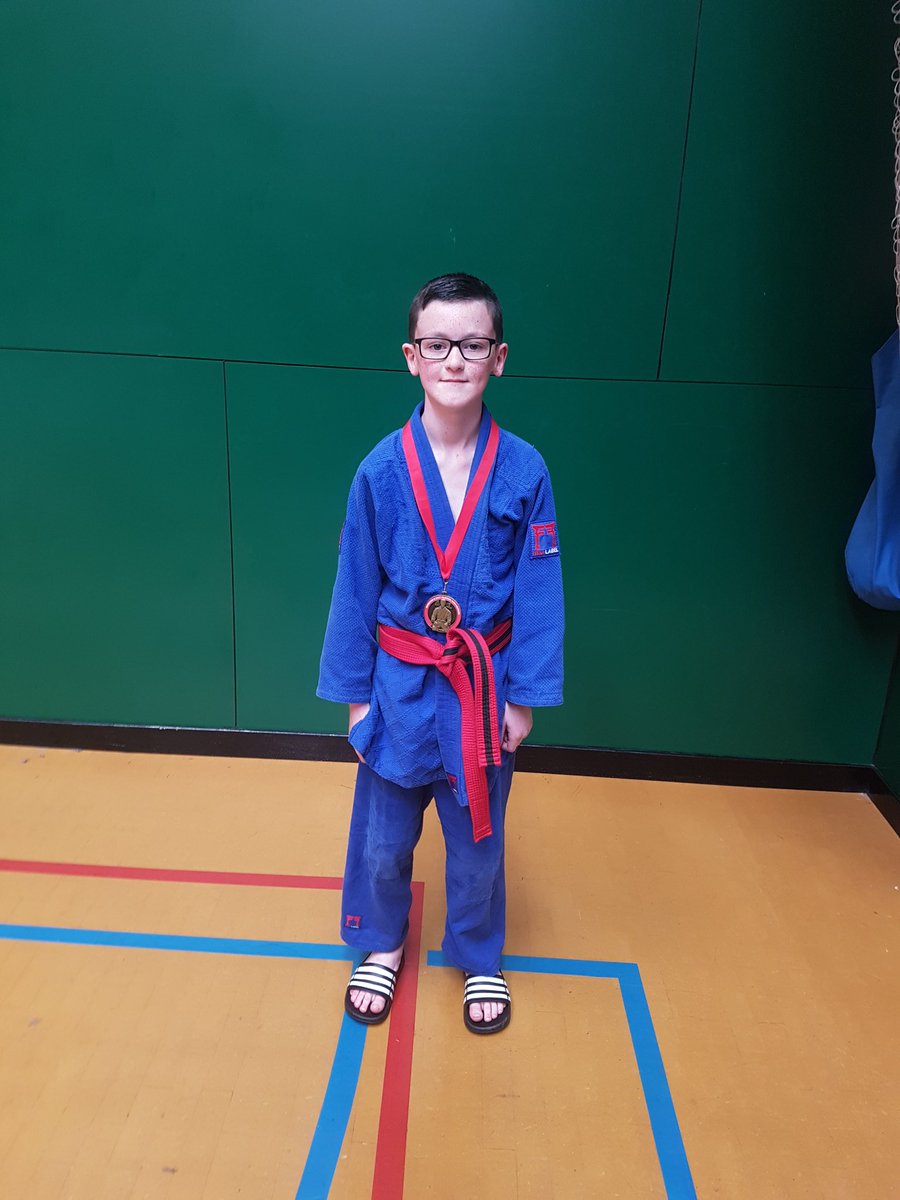 Well done to Kyle Mulligan who won gold at East Kilbride on Sunday. @Glasgow_Sport @StThomasPri #gsbjudo