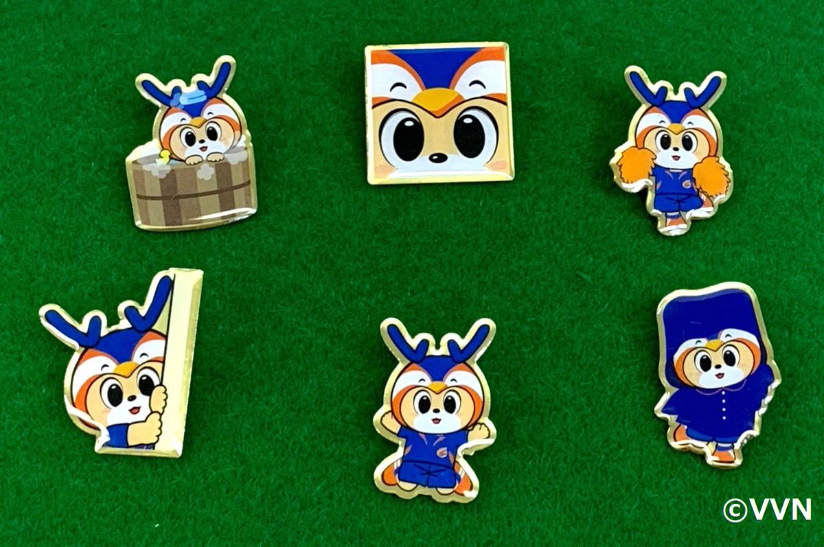 ヴィヴィくん ピンバッチ Vファーレン長崎 ⚽️5/25徳島戦⚽️ 🔶グッズ情報 🔷#ヴィヴィくん ピンバッジ 👛各500