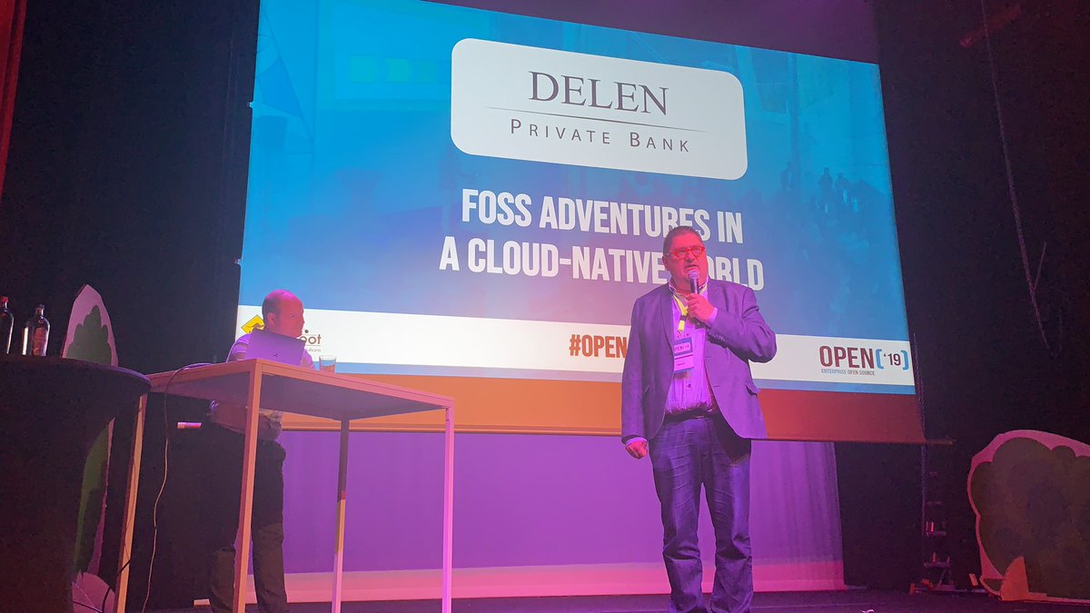 #OPEN19 continues with a talk by Bank Delen