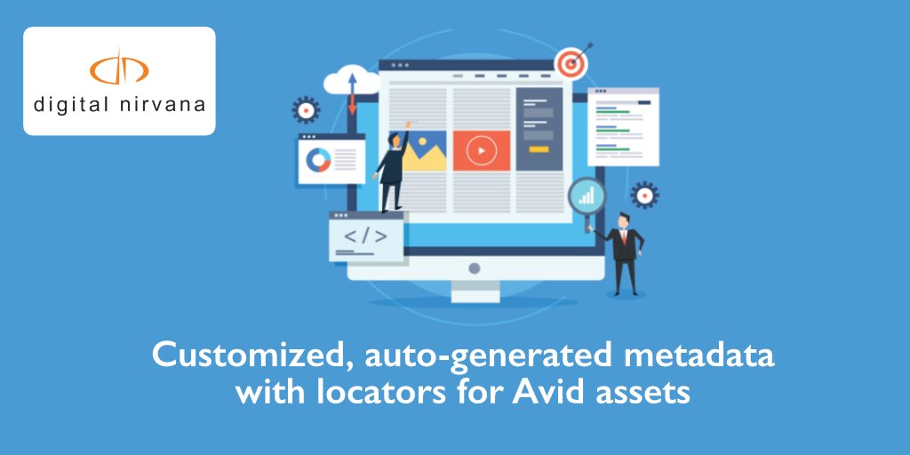 Digital_Nirvana's tweet photo. Automatic metadata with locators for easy search and retrieval of content within AVID. Visit https://t.co/oOwDNF4Mvf
#Metadata #AVID #MediaAssetManagement #SpeechToTextTechnology #AutomatedMetadataGeneration https://t.co/ki506US8ZU