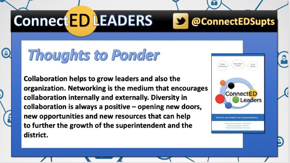 ConnectEDSupts's tweet photo. The Daily Network Extra: From co-authors @FCSSuper @DrFutrell &amp; @trishrubin EXTRA resources and info about leadership &amp; networking! Extra information from ConnectED Leaders now available! Contact for district/regional book studies - #suptchat #bfc530 #edleaders #leadershipmatters https://t.co/ztfku5mxVW