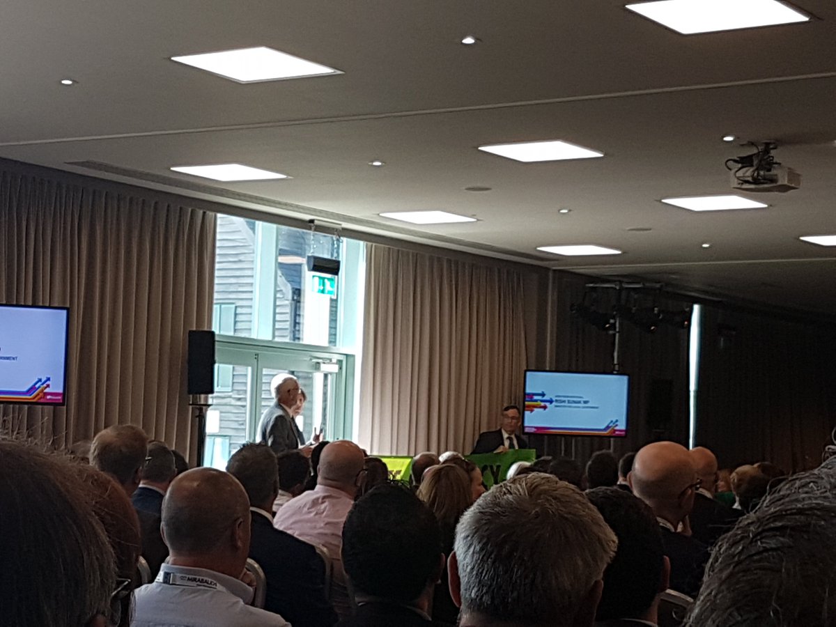 Extinction Rebellion gatecrashes presentation by Minister for Local Government, Rishi Sunak, at the PLSA Local Aurhority Conference #LAConf19