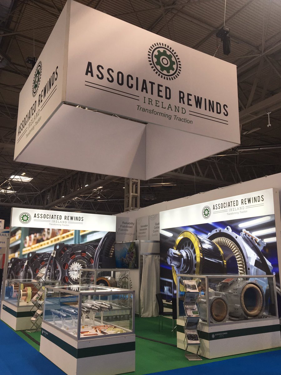 Rewinds_Live's tweet photo. Europe’s largest Independent Traction Motor Specialists Associated Rewinds, are at Railtex in the NEC BIrmingham. 
Stand N 45. 

We look forward to seeing you here! https://t.co/heRshDzZLC
