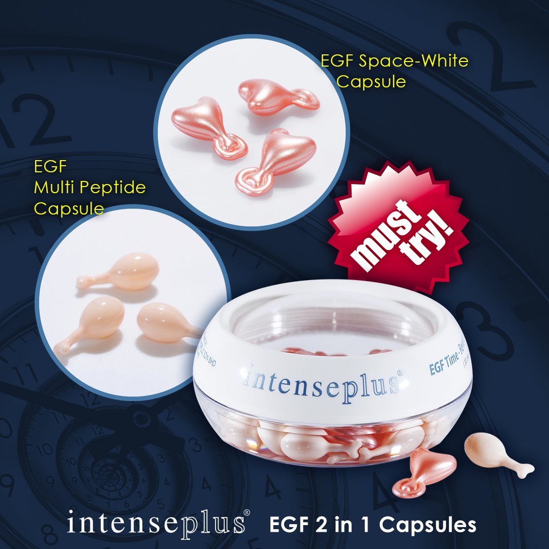 Intenseplus123's tweet image. YOU MUST TRY!
EGF Space-White Capsule &amp;amp; EGF Multi Peptide Capsule

EGF Space-White Capsules (Orange color)
Whitening &amp;amp; hydrating, remove dark yellow skin, brightening skin tone, anti-oxidation

EGF Multi Peptide Capsule (White color) 
Anti-Wrinkle, Firming, Slowing Down Aging.