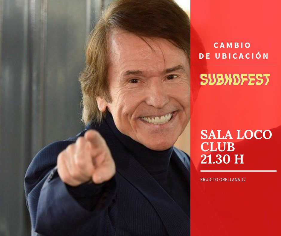 🔊🔊 Por causas ajenas a Palau Alameda, l #SubnoFestValencia, cambia de ubicación a la sala Loco Club ( callle Erudito Orellana 12 ) con apertura de puertas a las 21,30h. Bailaremos y cantaremos con <a href="/LasChillers/">Las Chillers</a> , <a href="/LadillaRusa/">Ladilla Rusa</a>,Comida Rapida,<a href="/Donfluor/">Don Fluor</a> ,Cinnamon DJ y Paco Plaza Dj