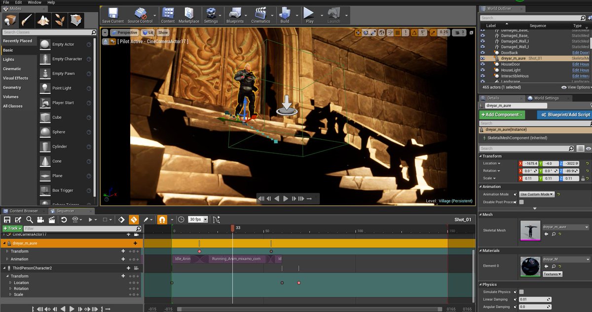 Erenthorn1's tweet photo. Creating a cutscene for my #game made using #ue4 . Stay tuned for the whole thing soon and be sure to check out our youtube for a sneak peak of the game. https://t.co/vHM0JfoqvN