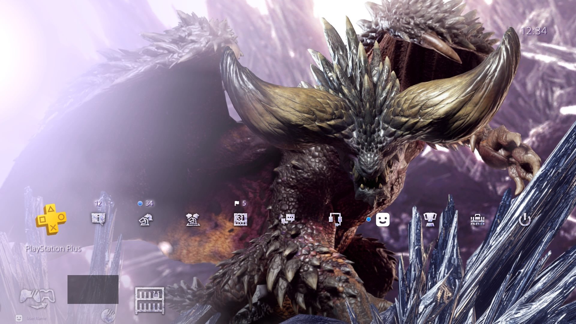モンスターハンターワールド アイスボーン公式 V Twitter Mhw 歴戦王ネルギガンテの登場を記念して Ps4 ダイナミックテーマ ネルギガンテ 好評発売中 Ps4 システム画面をネルギガンテで彩り Bgmにはメインテーマ 星に駆られて を採用 Ps Storeでの購入は