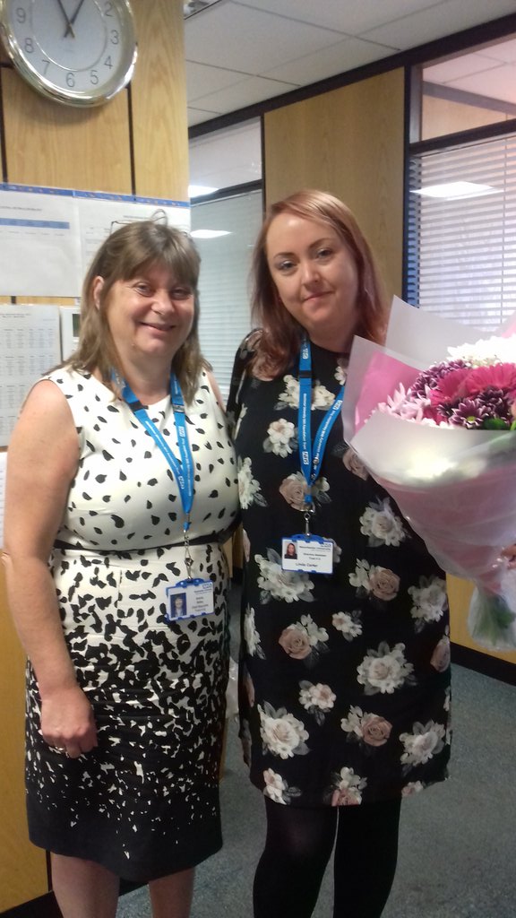Goodbye and good luck to Linda as she leaves her PA job to be a project support manager with the transformation team.