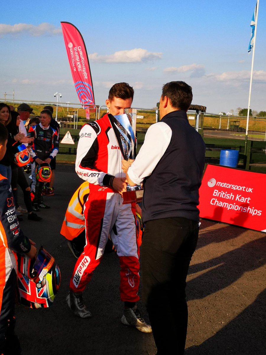 jade_racing2018's tweet photo. Last weekend saw the return of 2017 World champion  @DannyKeirleKart to @jade_racing2018 and @BritKartChamps He was quickly on the pace taking P3 in Qually &amp; 2 heat wins &amp; 1st in the Final. On Sunday he qualified P3 &amp; took 1st &amp; 2nd in the heats before a fabulous win in the final https://t.co/rpG1hXdu7p