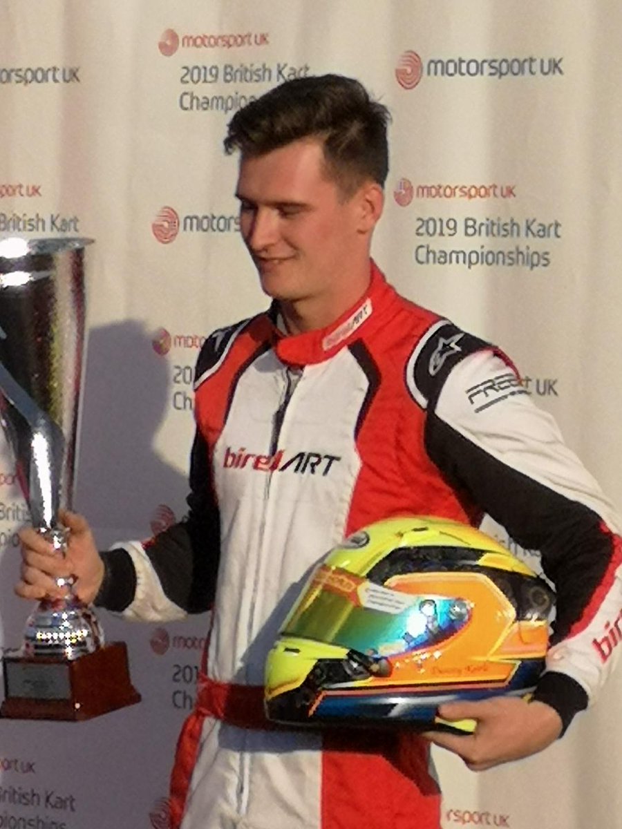 jade_racing2018's tweet photo. Last weekend saw the return of 2017 World champion  @DannyKeirleKart to @jade_racing2018 and @BritKartChamps He was quickly on the pace taking P3 in Qually &amp; 2 heat wins &amp; 1st in the Final. On Sunday he qualified P3 &amp; took 1st &amp; 2nd in the heats before a fabulous win in the final https://t.co/rpG1hXdu7p