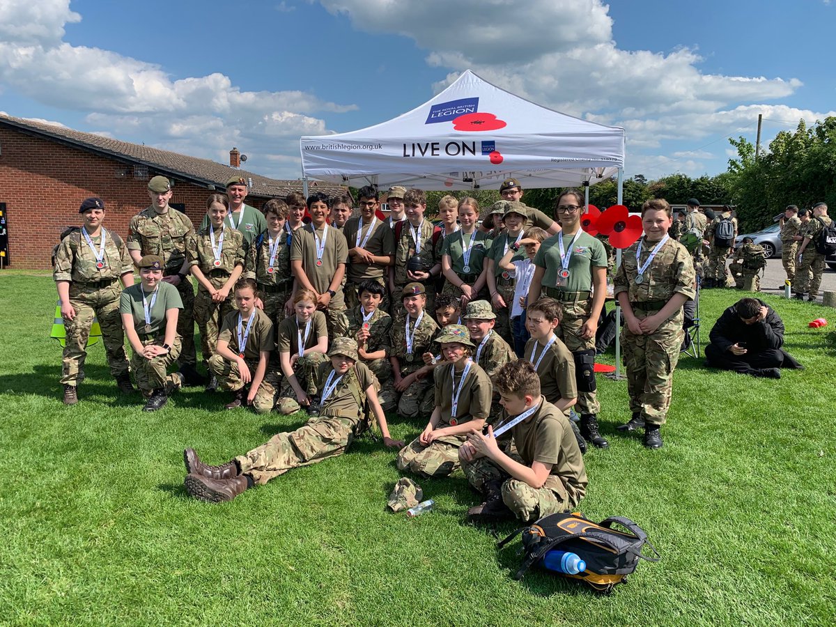 Poppy Walk 2019 - 4Pl Ascot ⁦(<a href="/AscotArmyCadets/">Ascot Army Cadets</a>⁩) and 5Pl Maidenhead took part in this years Poppy Walk to help raise money for The Royal British Legion. The cadets and CFAVs completed a 10 miles route and raised over £1800 for charity, #simplyamazing! ⁦<a href="/ArmyCadetsUK/">Army Cadets UK</a>⁩