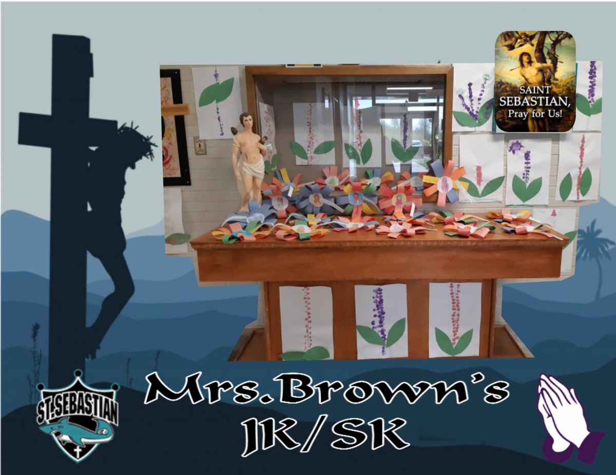 kmooder's tweet photo. @LDCSB @StSebastianElem altar decorated by the JK/SK class of Mrs.Brown. https://t.co/KNdp7MvWts
