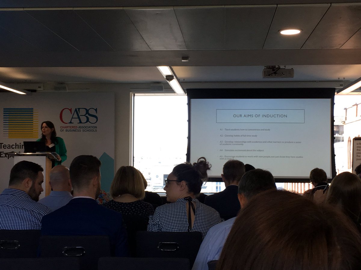 Talking about student induction with Eleanor Davis and Abdul Jabbar from Huddersfield Business School #LTSE2019