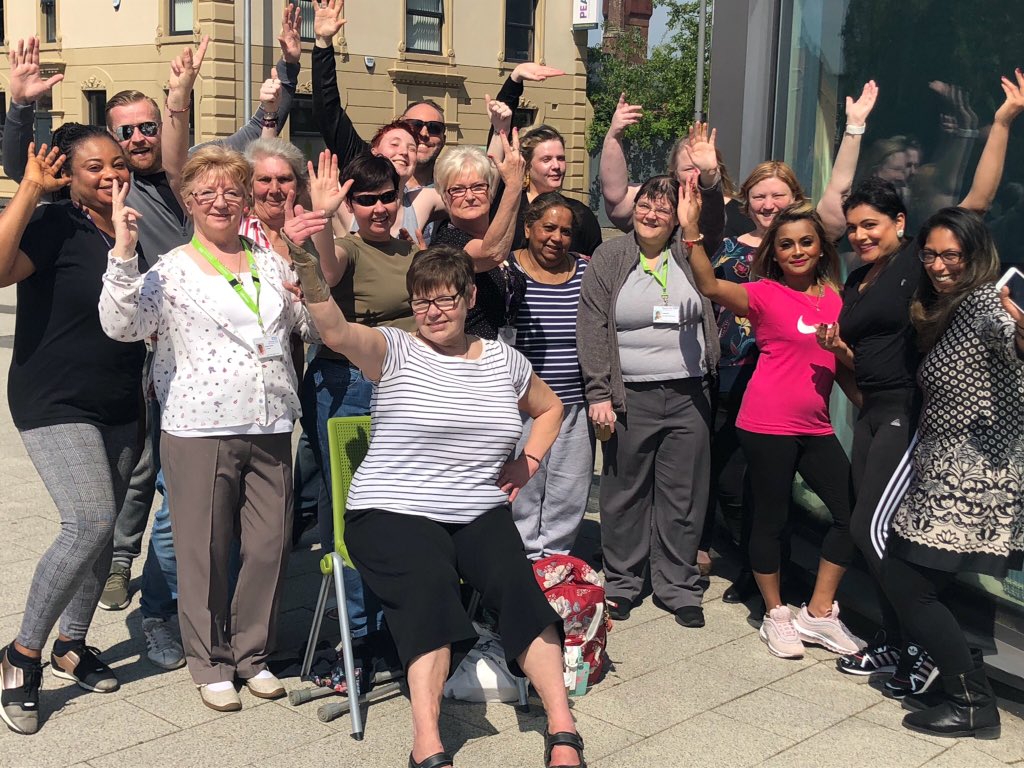 nhskkay's tweet photo. Yesterday the Health &amp; Wellbeing College @PennineCareNHS kicked off #mentalhealthawarenessweek2019 with an energetic 'Bhangra Blaze' workshop - lovely to see so many people joining in and having fun together! #BeBodyKind https://t.co/BJKjtMmqCR