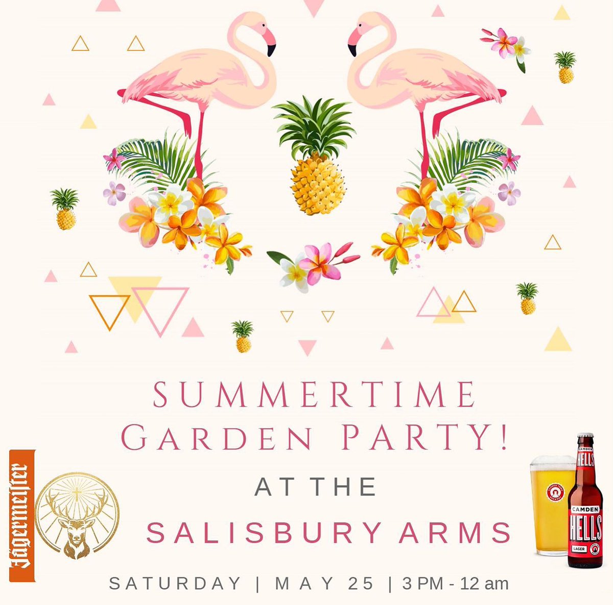 TIME TO HAVE SOME FUN!
The Salisbury Arms, Winchmore Hill N21 will be launching our summer with a garden party.  With outside and inside DJ, pop up bars from Jagermeister, Camden and Aperol and a BBQ. FIND OUT MORE ON FACEBOOK <a href="/Summer/">summer</a> Garden Opening Party
facebook.com/events/5862723…