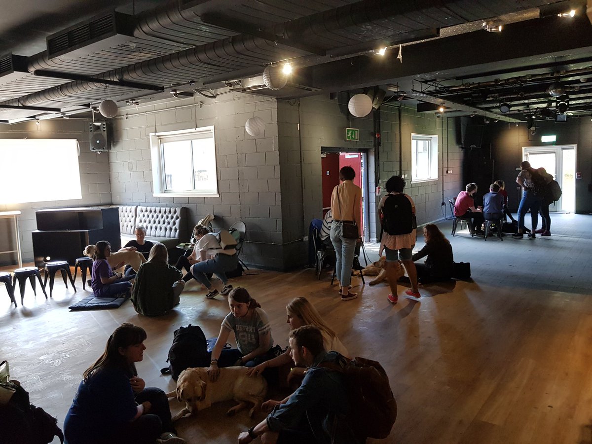 ChesterSU's tweet photo. Doggo Destress in full swing 😍 so cute!! #WellbeingWeek2019 https://t.co/juFr9tcqTC
