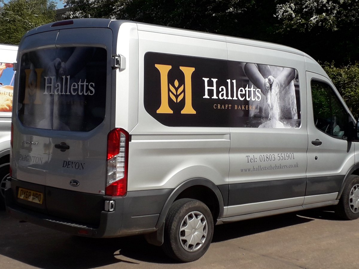 hallettsbakery's tweet image. A big thank you to @enigmatorbay for their amazing work on our new van! #torbay #Devon