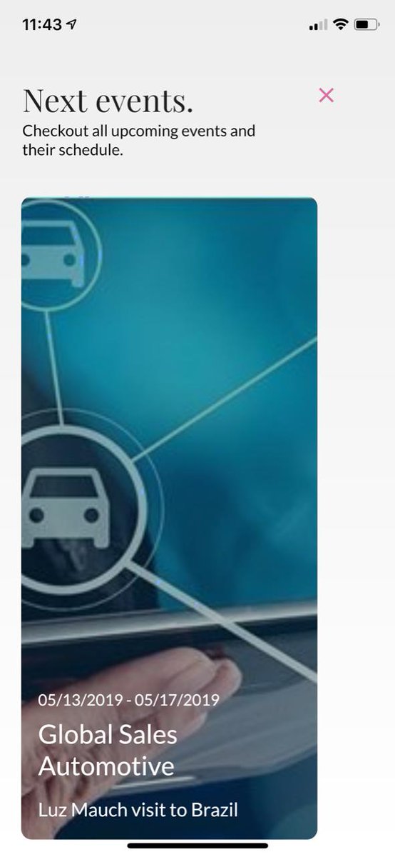 Just arrived in Brazil and I'm happy to have the #MyAgenda app that helps me keep track of the week ahead. The app was developed internally by our #Dedicated mobile team.
