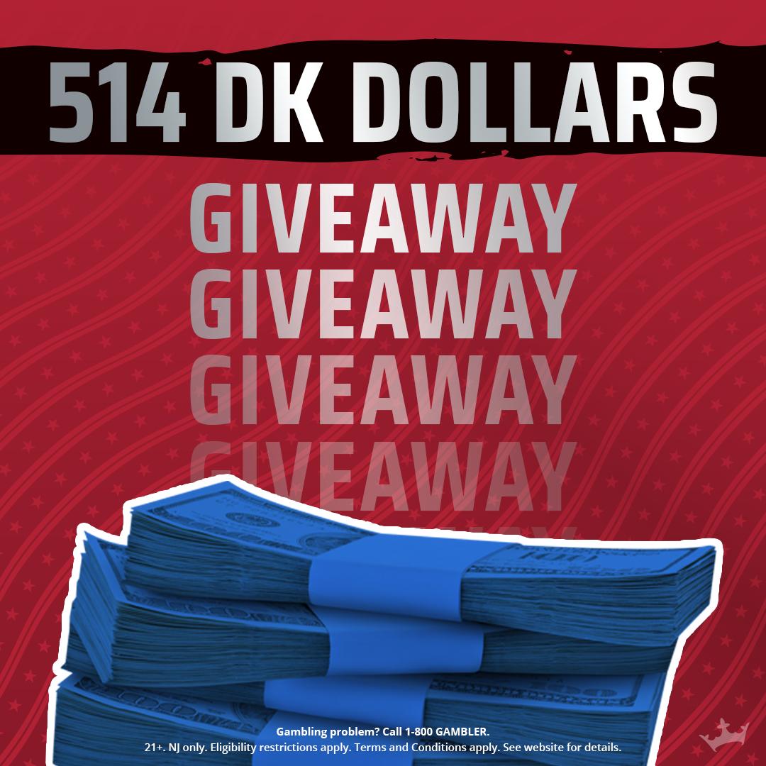 🚨GIVEAWAY🚨

To celebrate #FreeToBetDay, we'll be selecting ONE person at random to receive FIVE-HUNDRED-FOURTEEN DK DOLLARS. All you have to do to be eligible is:

1. RT This
2. Follow <a href="/DKSportsbook/">DraftKings Sportsbook</a>
3. Reply with #FreeToBetDay

T's &amp; C's: dkng.co/2vZdDpM