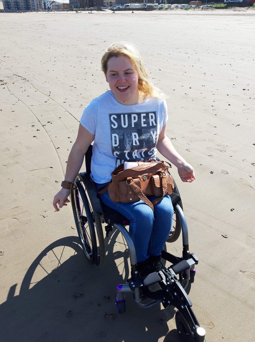 stephweller97's tweet image. Who says you can’t get a #wheelchair on a beach!? Thank you @RGKWheelchairs, the #frontwheel is a #gamechanger on my #TigaFX! #portobellobeach #Edinburgh #Scotland #VisitScotland #accessibility