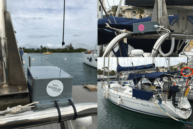 Wizzilab's tweet photo. WizziLab WISP sensors sailing the Atlantic https://t.co/v47ENpUD7r https://t.co/6s6uCOqQ6u