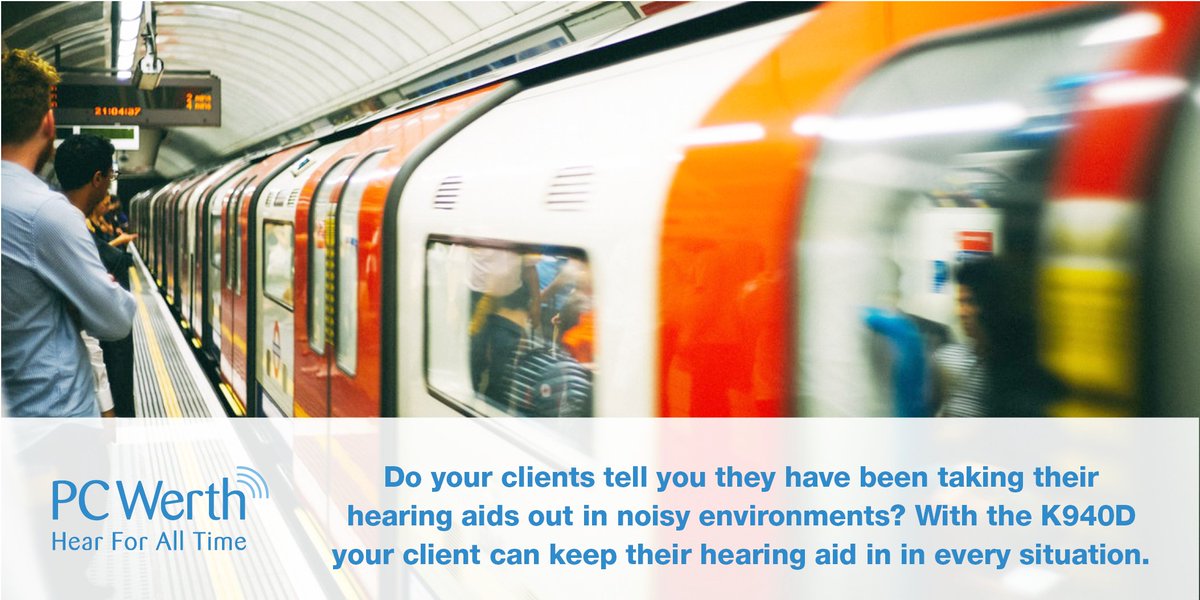 Do your clients tell you they have been taking their hearing aids out in noisy environments? With the K940D your client can keep their hearing aid in in every situation. bit.ly/PCWK940

#HearForAllTime