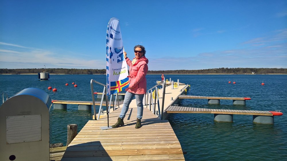 CentralBaltic's tweet photo. #EuinMyRegion and #CBresults are highlighted also on the small islands of #Åland at #Kumlinge, #Sottunga and #Föglö. here the new floating jetty and renovated old building for better service to visitors in #Degerby are excellent examples, project #SEASTOP. #cp_ax @CentralBaltic https://t.co/aLbdlwxrE8