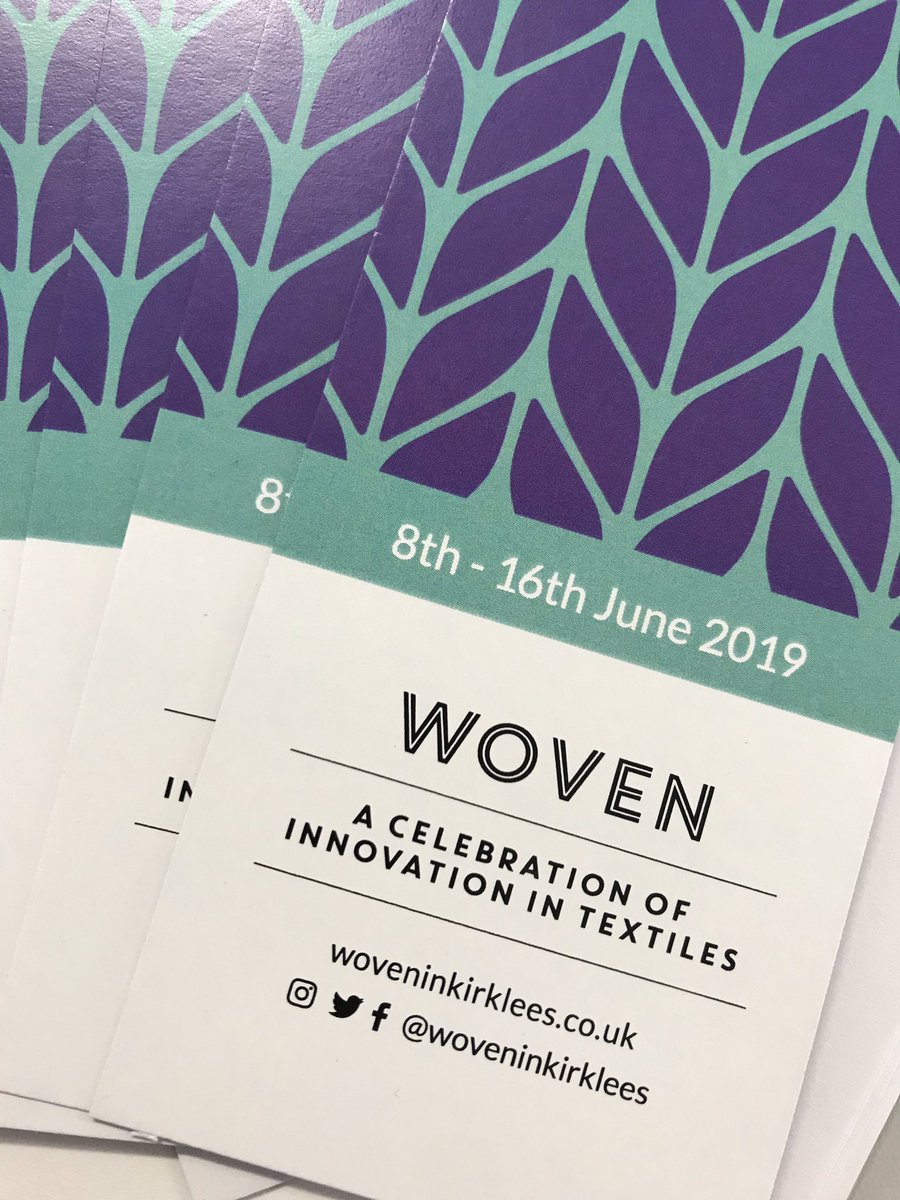 Great meeting this morning about volunteering with @WovenInKirklees check out their events! #textiles #textilesfestival