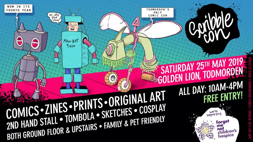calderscribbler's tweet photo. WORKSHOP ALERT! 😊
#Scribblecon regular Sammy Holden of @0bscureFilm returns with a portrait workshop this year-- ongoing all day, drop in and drop out, stay for 5 minutes or an hour as long as you create a portrait!
Materials will be provided, suitable for any age. https://t.co/s6oETkQbKg