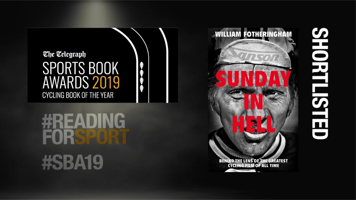 sportsbookaward's tweet photo. Next up is #SundayInHell by @willfoth from @YellowJersey_ed
- Sunday in Hell looks at the men, the method and the places behind the iconic film...
Read an extract https://t.co/9rCrbpw1Gk
#SBA19 #ReadingForSport https://t.co/zEWyPMIjFI