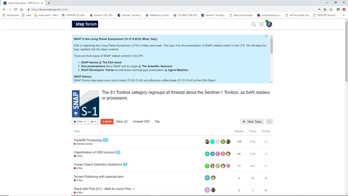 Caparacho's tweet image. SNAP in Living Planet Symposium #esa_snap #LPS19