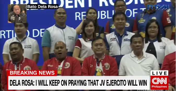newswatchplusph's tweet photo. Dela Rosa: Magtawag-tawag ako kina Koko Pimentel, JV Ejercito kung ano ba talaga ang trabaho ng senador, what do I need to prepare | #TheFilipinoVotes LIVE https://t.co/LXzj85Ce2G https://t.co/AFIectlu9i