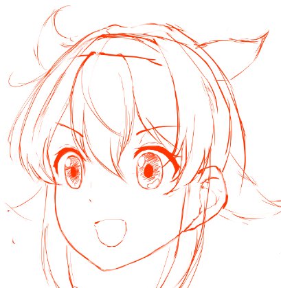 何十回描いても安定しないからたぶんこの子との相性が悪いんだと思う🤔🤔🤔 