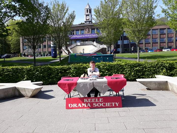KeeleDramaSoc's tweet photo. Come along to the #ForestOfLight and see our ticket stall for Richard III!

We're here until 4pm!
#OutdoorShakespeare 
#Shakespeare #Summer https://t.co/ECyJdo6E5t