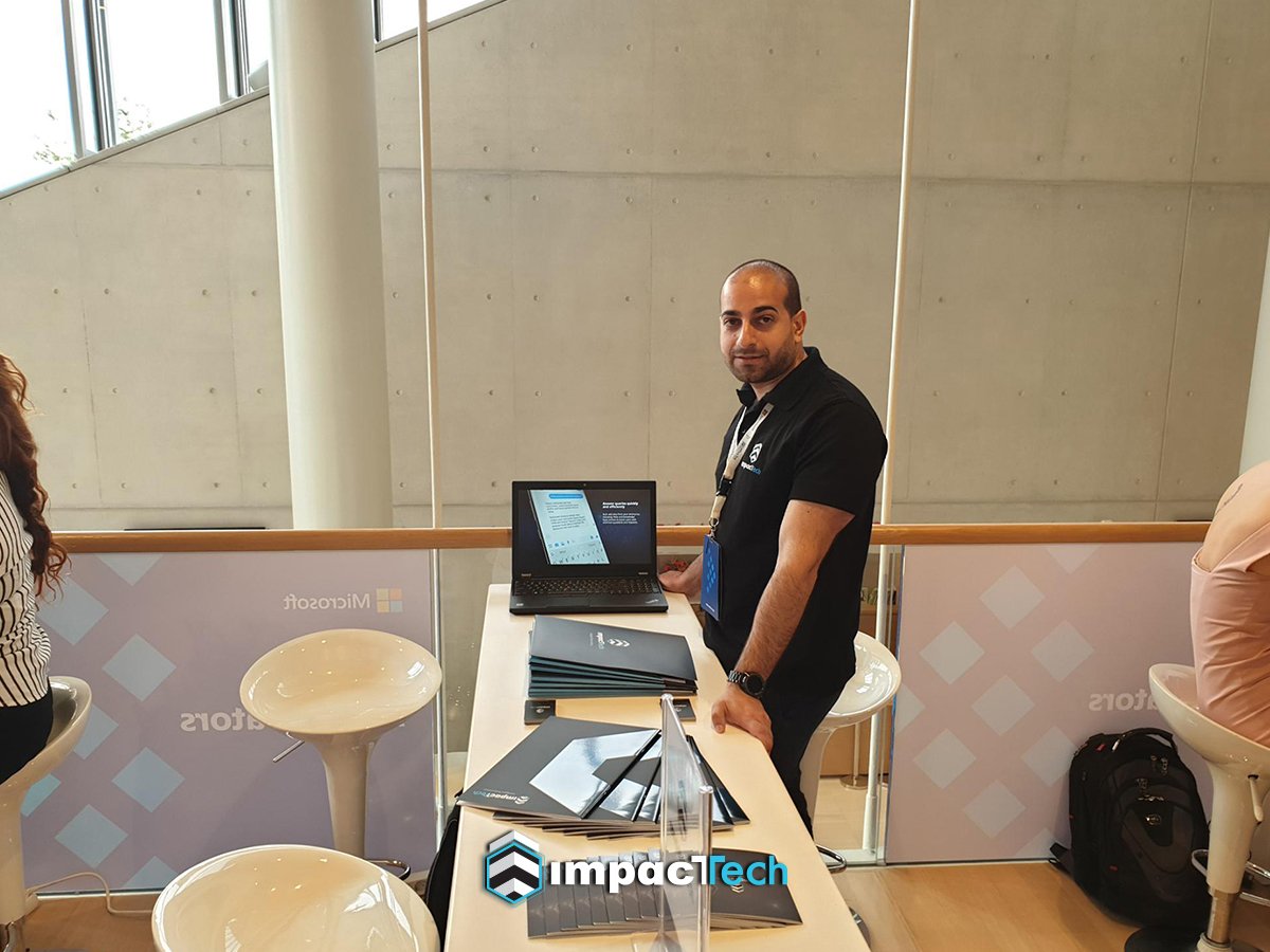 ImpacTechLtd's tweet photo. We are very proud to be among a select few Cypriot companies attending #MicrosoftSummitGR. As a @Microsoft AI partner we show how our AI-driven Business Intelligence tools help businesses achieve more. #ImpacTechs #impactivators #Microsoft https://t.co/tlyL6zU1Ko