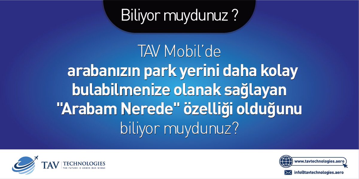 TAVTechnologies's tweet photo. Biliyor muydunuz? / Do you know? https://t.co/S2wUOIo2DR #TAVTechnologies #İstanbul #TAVMobile #Airport #Technology #Aviationworld #Aviationlovers #Technologylovers #Worldoftechnology #Technologyworld #tech #business #innovation #programming #code #technews #future https://t.co/eLuWYg14Ef