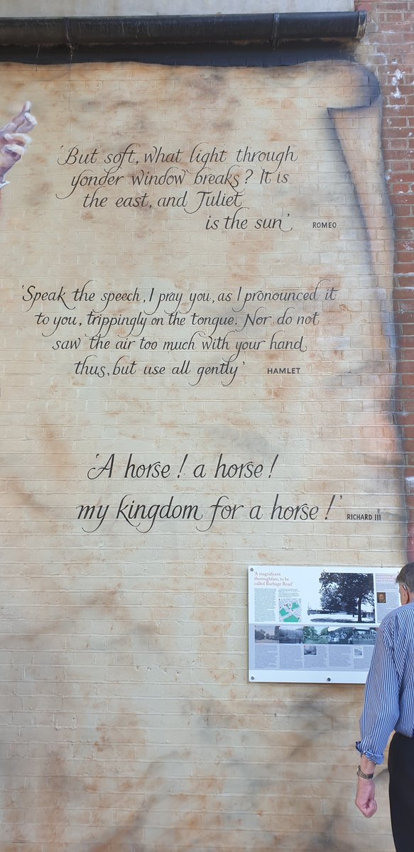 We're so happy to unveil our 50th mural in London, Kent &amp; Sussex, this time of Shakespearean legend Richard Burbage, 400 years after the thespian's death. He was a real A-lister of his time! Thanks to <a href="/lionel_stanhope/">Lionel Stanhope</a> &amp; the residents behind <a href="/BurbageExit/">ExitBurbage</a> 
➡️bit.ly/2vYNhUK