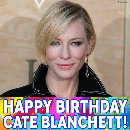 Happy Birthday to Carol and Lord of the Rings actress Cate Blanchett! 